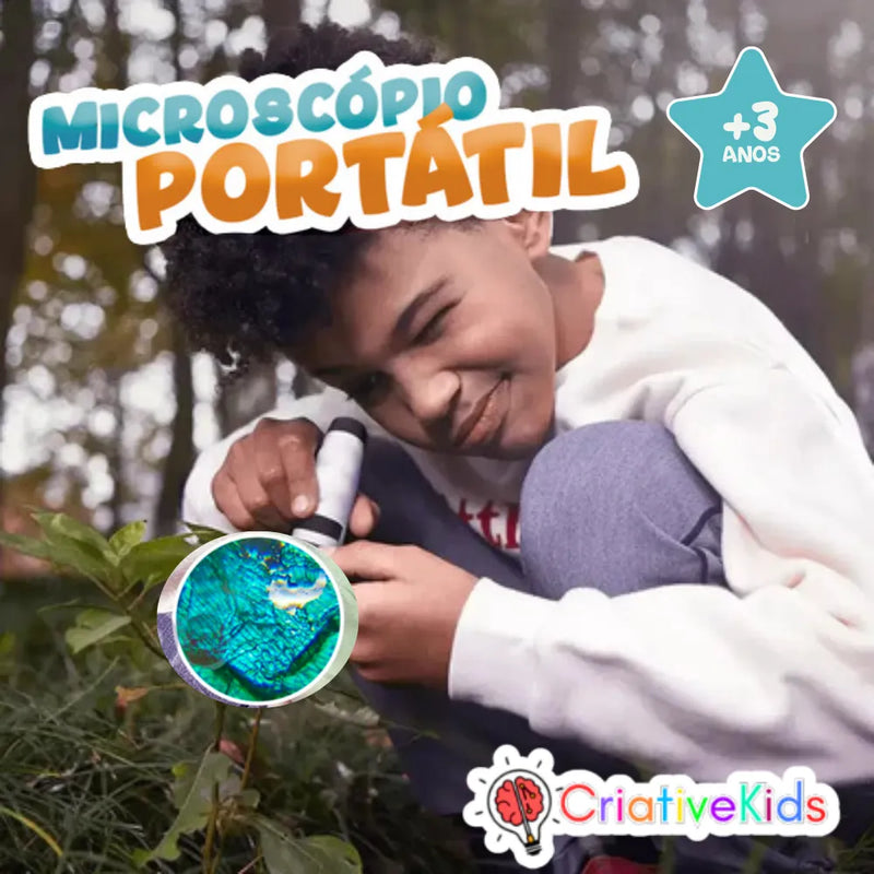 Microscopic - Microscópio Portátil Infantil: Explore o Mundo Microscópico de Forma Divertida e Educativa