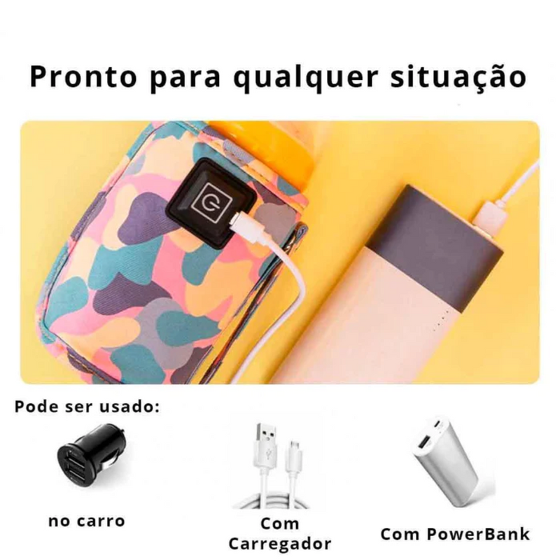 Aquecedor de Mamadeira USB Portátil