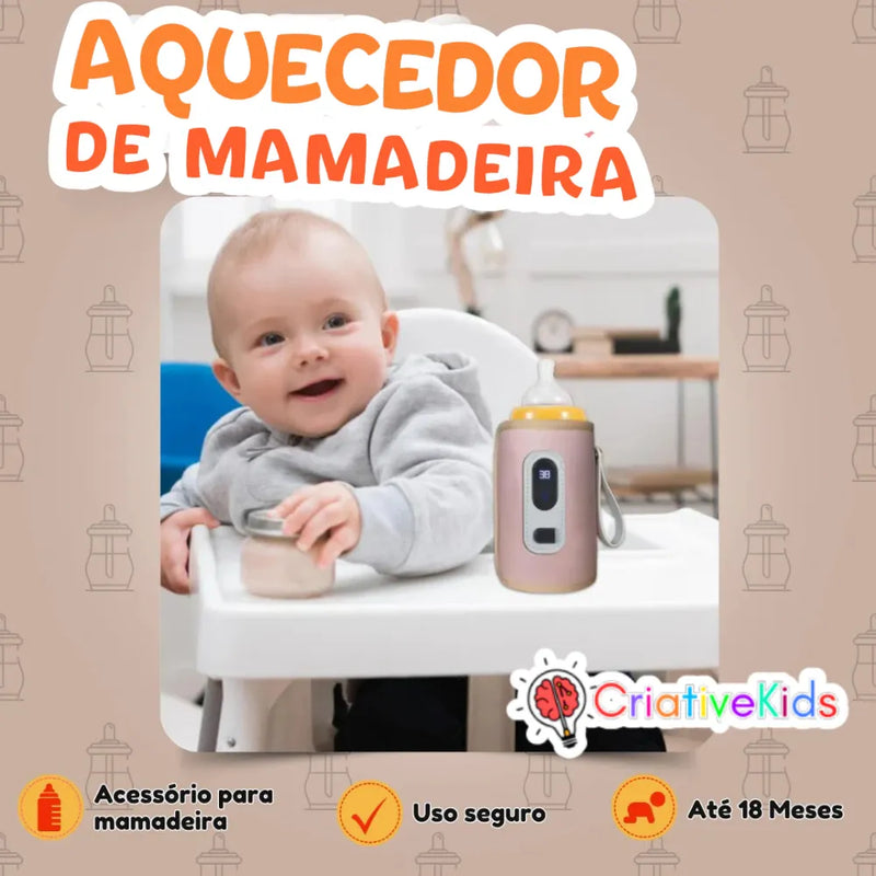 Aquecedor de Mamadeira USB Portátil